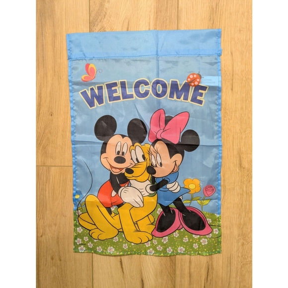Disney Mickey And Friends Welcome Flag - Picture 1 of 3